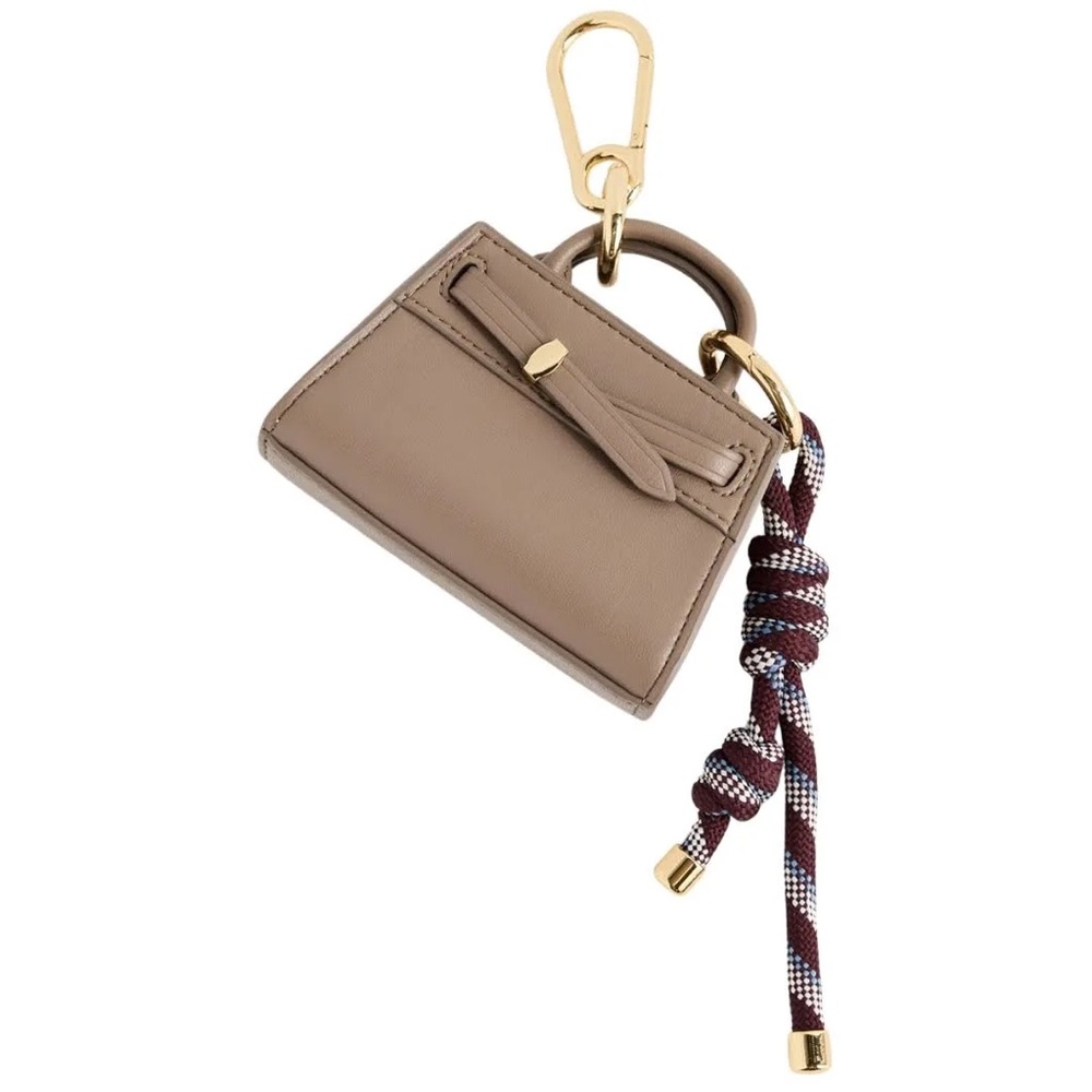 VERONICA BEARD DASH BAG CHARM IN BARK MULTI